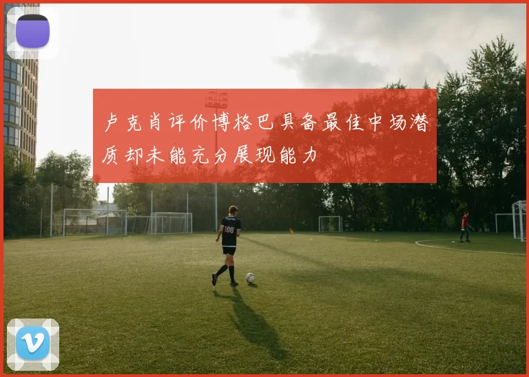 卢克肖评价博格巴具备最佳中场潜质却未能充分展现能力